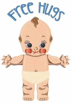 Best Seller Free Hugs Embroidery Design