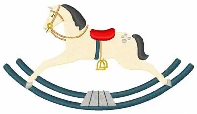 Viral Rocking Horse Embroidery Design
