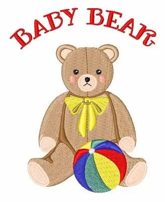 Special Discount Baby Bear Embroidery Design