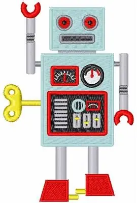 Fan Favorite Robot Toy Embroidery Design