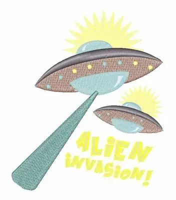 Place Order Alien Invasion Embroidery Design