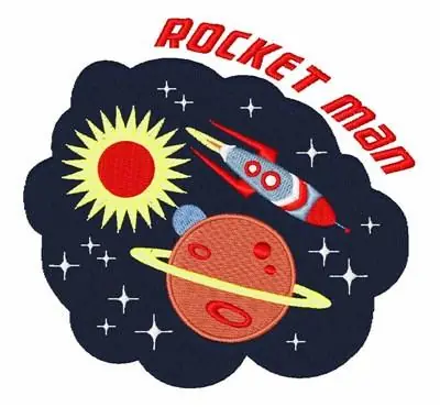 Shop Now Rocket Man Embroidery Design