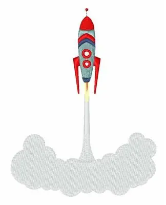 Space Rocket Embroidery Design Exclusive Offer