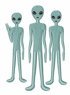 Latest Aliens Embroidery Design