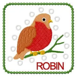 Robin Block Embroidery Design Grab Now
