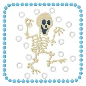 Must Have Skeleton Block Embroidery Design