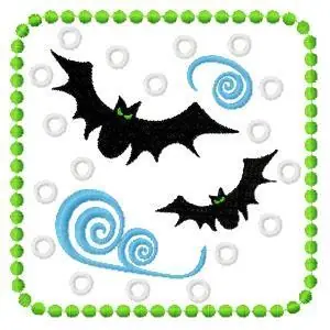 Bat Block Embroidery Design Latest