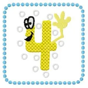Cartoon 4 Embroidery Design Limited Offer