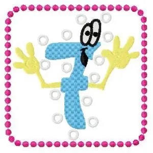 While Supplies Last Cartoon 7 Embroidery Design