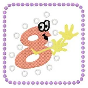 Big Sale Cartoon 8 Embroidery Design
