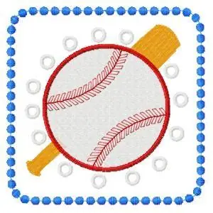 Baseball Block Embroidery Design Special Offer