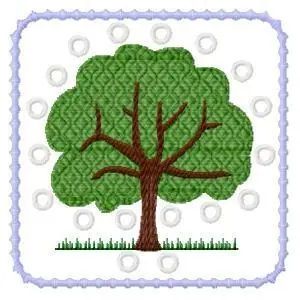 Tree Block Embroidery Design One Day Deal