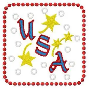 USA Block Embroidery Design Top Rated