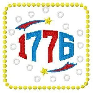 Place Order 1776 Block Embroidery Design