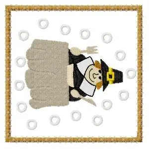 New Arrival Pilgrim Dinner Embroidery Design
