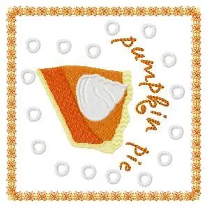 Pumpkin Pie Embroidery Design Budget