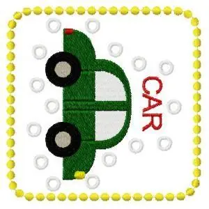Shop Now Car Block Embroidery Design