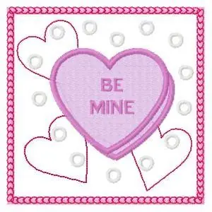 Be Mine Embroidery Design Flash Sale