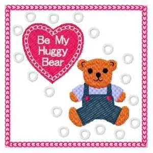 Markdown Huggy Bear Embroidery Design