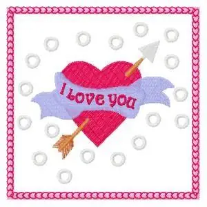 Big Sale I Love You Embroidery Design