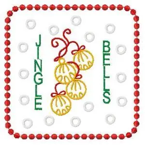 Fan Favorite Jingle Bells Embroidery Design