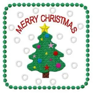 Merry Christmas Embroidery Design Price Cut