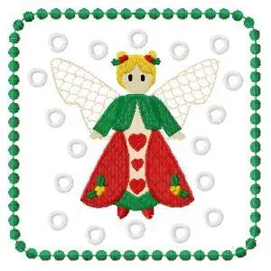 Christmas Angel Embroidery Design Holiday Sale