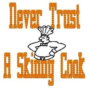 Secure Checkout Skinny Cook Embroidery Design
