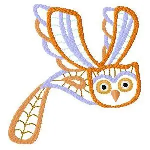 Super Sale Flying Owl Embroidery Design