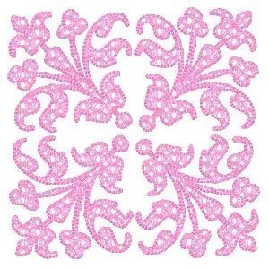 Direct From Factory Purple Decoration Embroidery Design