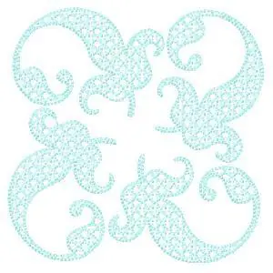 Professional Grade Swirl Decoration Embroidery Design
