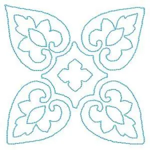 Decorative Outline Embroidery Design Price Drop
