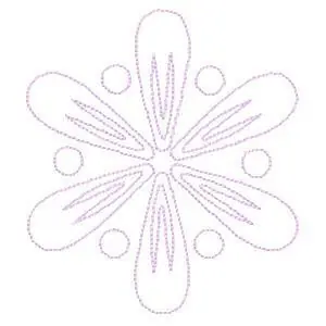 Daisy Outline Embroidery Design Original