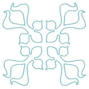 Flourish Outline Embroidery Design Limited Time