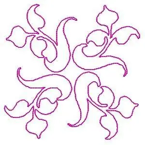 Purple Decoration Embroidery Design Shop Now