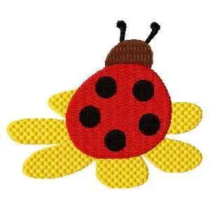Warranty Included Ladybug Embroidery Design