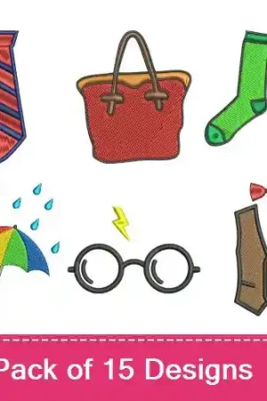 Clothing & Accessories Embroidery design pack by Favpro Designs, Embroidery Packs on EmbroideryDesigns.com Low Price