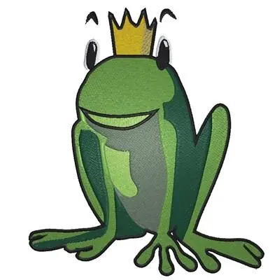 Frog Crown Embroidery Design Buy Online