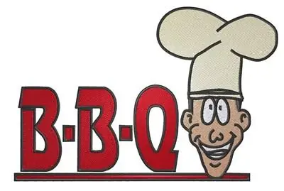 BBQ Head Embroidery Design Limited Offer