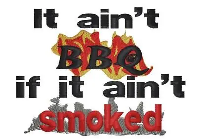 It Aint BBQ Embroidery Design Today Only