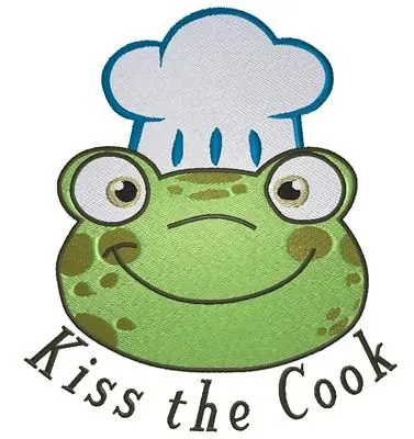 Kiss the Cook Embroidery Design Discount
