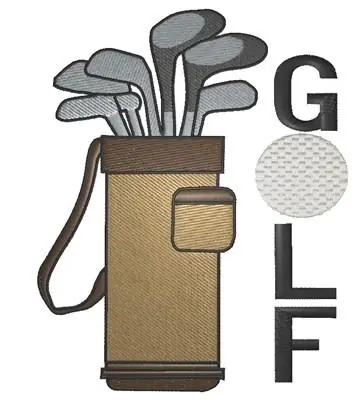 Golf Bag Embroidery Design Best Price