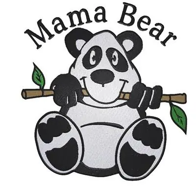 Mama Bear Embroidery Design Fast Shipping