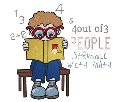 Order Now Struggle with Math Embroidery Design