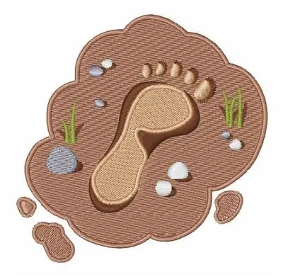 Price Drop Sasquatch Footprint Embroidery Design