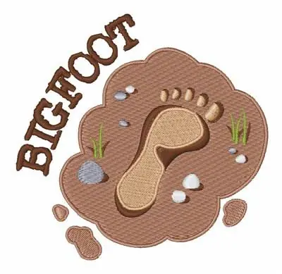 Bigfoot Footprint Embroidery Design Buy Today