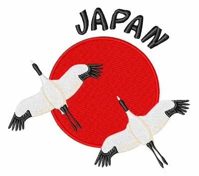 Japan Cranes Embroidery Design Time-Limited