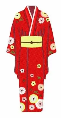 Limited Offer Red Kimono Embroidery Design