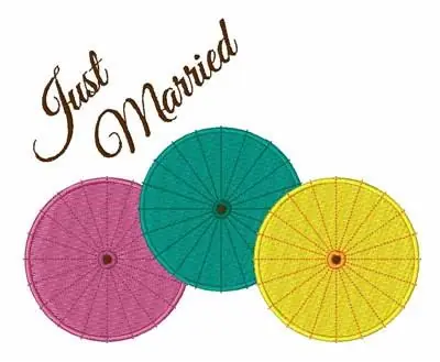 Certified Just Married Embroidery Design