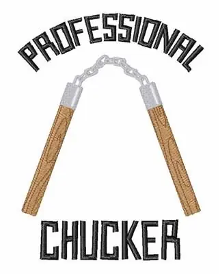 Professional Chucker Embroidery Design Brand New